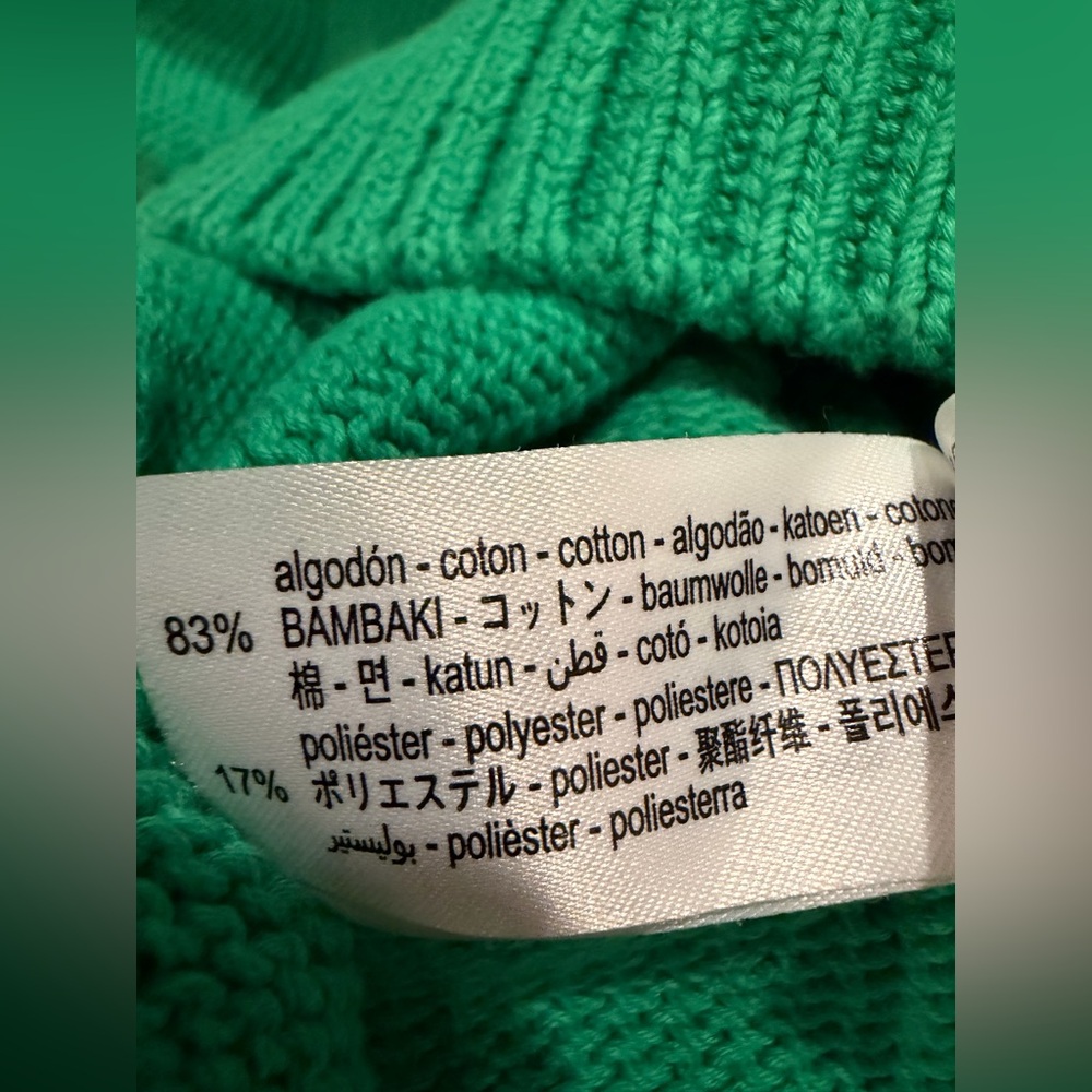 Zara Vibrant Green Knit Sweater - Picture 4 of 4